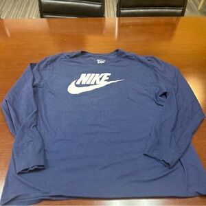 Nike Men's Navy Long Sleeve Tee